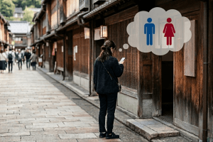 今空いているトイレ情報　　　　　　　　　　　　～ひがし茶屋街・主計町付近編～