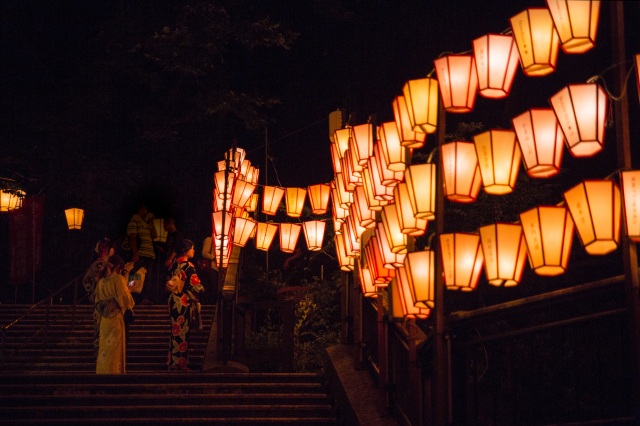 湯涌ぼんぼり祭り点灯式2