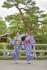 着物を着て兼六園へ
