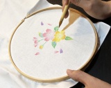 こぶろしき手描き加賀友禅体験「桜」