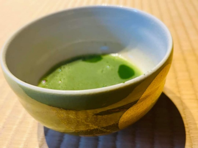 体験後のお抹茶