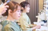 着物姿にはヘアアレンジでさらに可愛く！※編み込みやコテを使用したヘアセットはオプションとなります。