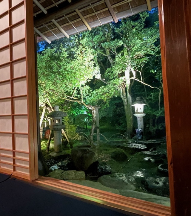 お茶室からの眺め