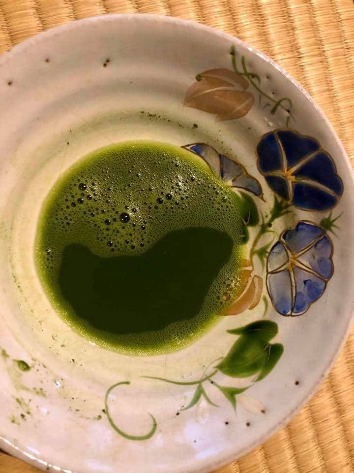 体験後はお抹茶で一服