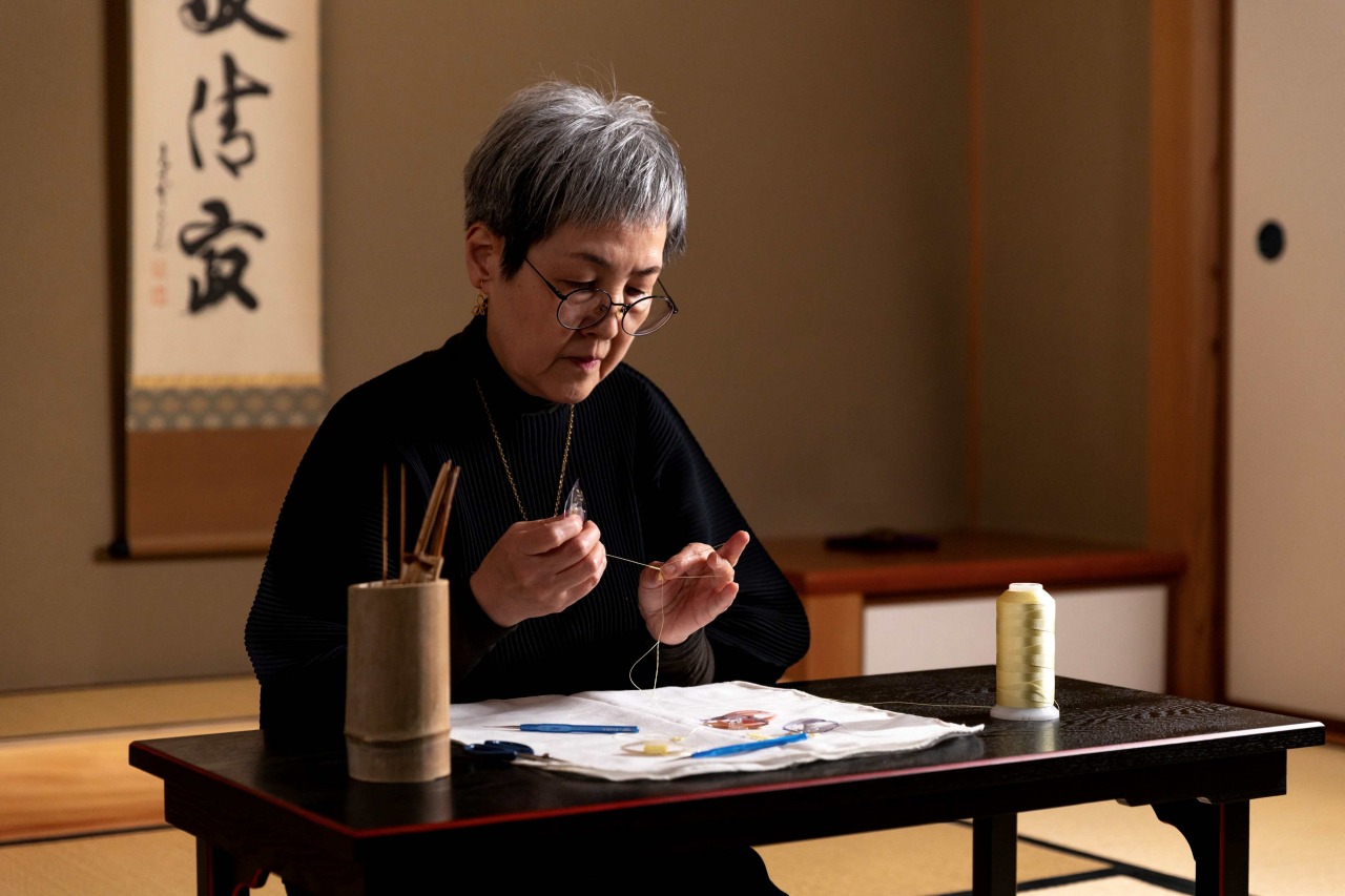 金箔ジュエリー作家・木和田里美はじめ女性の作家が手ほどきします。