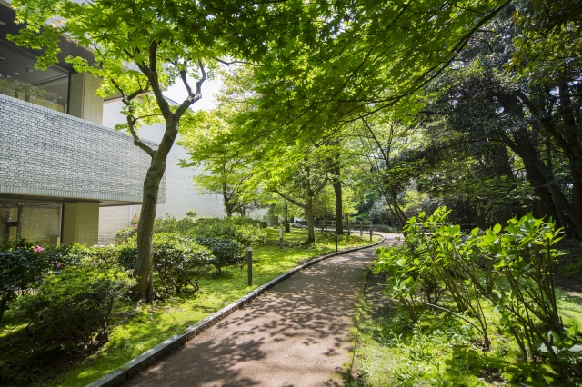 石川県立美術館から美術の小径へと続く