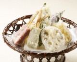 生麩と加賀野菜の天婦羅