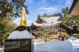 雪の尾山神社