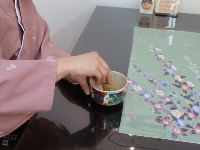 お抹茶の自服体験