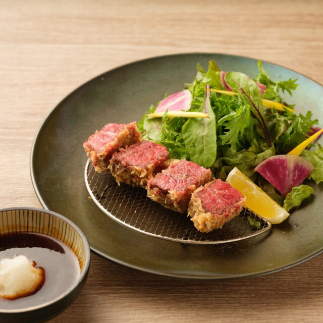 寺岡さんの能登牛の牛かつ