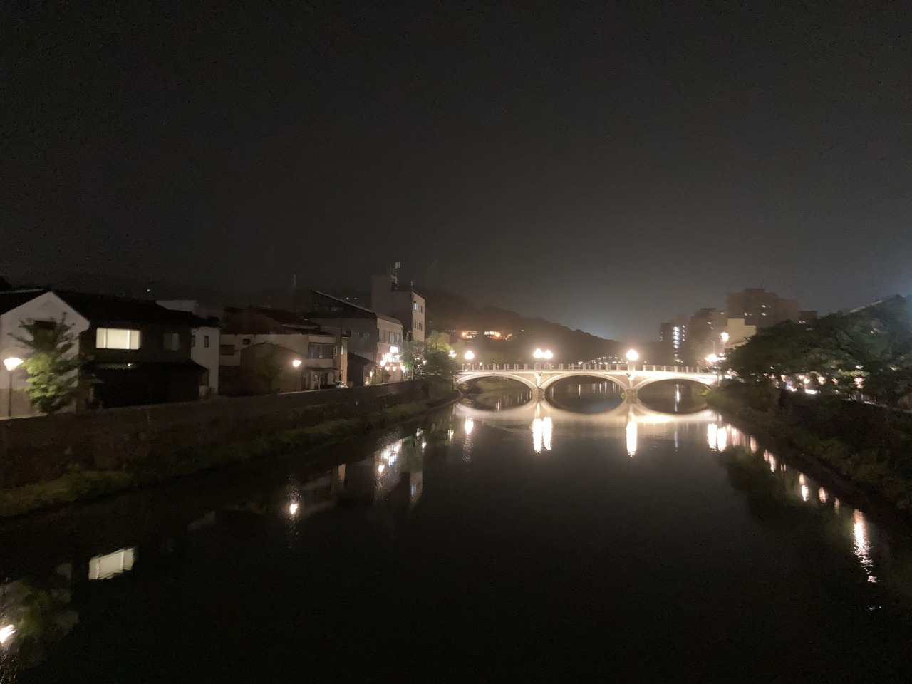 金沢浅野川の夜景