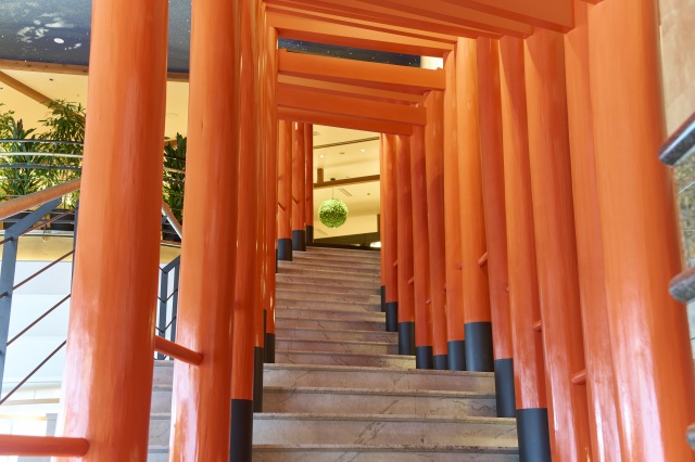 鳥居の中程