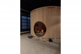 中川周⼠《木桶の茶室》2024年 杉 作家蔵