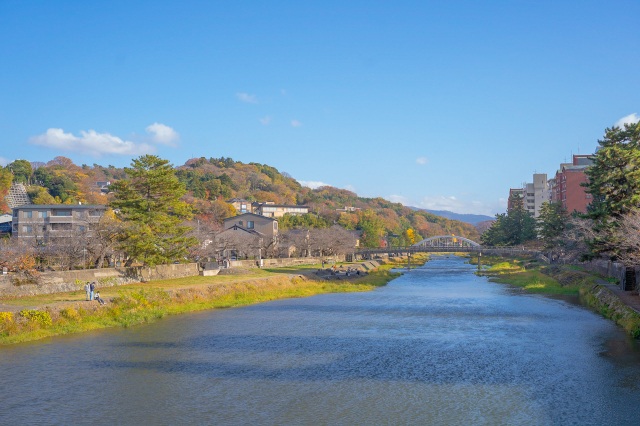 ひがし茶屋街は自然地も近く、リフレッシュしていただけます。